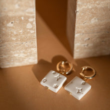 Load image into Gallery viewer, Boho 18k gold plated hoop earrings