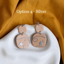 Load image into Gallery viewer, Silver Minimal Dangle Earrings