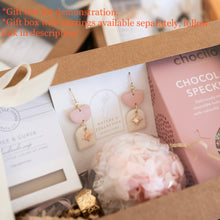 Load image into Gallery viewer, Dainty Blush Pink Dangle with 18k Gold Plated Star Charm