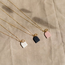 Load image into Gallery viewer, Dainty Minimal 18k Gold Plated Necklace with 18k gold plated star charm