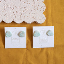 Load image into Gallery viewer, Waves Organic Stud Earrings