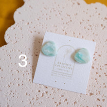 Load image into Gallery viewer, Waves Organic Stud Earrings