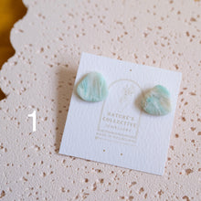 Load image into Gallery viewer, Waves Organic Stud Earrings