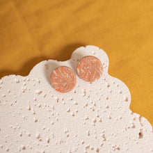 Load image into Gallery viewer, Earthy Colour Textured Stud Earrings