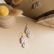 Load image into Gallery viewer, Puffy Squares Neutral Dangle