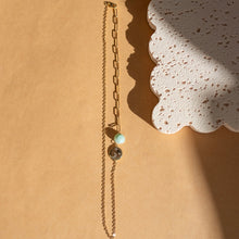 Load image into Gallery viewer, Dainty gold plated necklace with moon charm