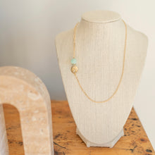 Load image into Gallery viewer, Dainty gold plated necklace with moon charm