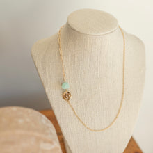 Load image into Gallery viewer, Dainty gold plated necklace with moon charm