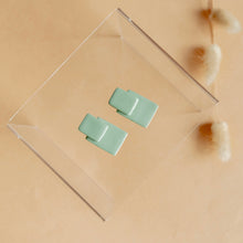 Load image into Gallery viewer, Bold Neutral Geometric Statement Stud Earrings (In multiple colours.)