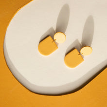 Load image into Gallery viewer, Geometric Neutral Minimal Statement Earrings (In multiple colours.)