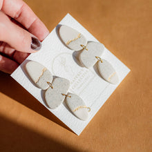 Load image into Gallery viewer, Unique Handmade Bold and Lightweight Dangle Clay Earrings