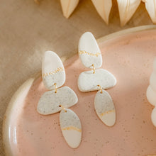 Load image into Gallery viewer, Stylish Granite Pattern Bold Textured Lightweight Dangle Earrings