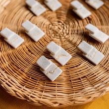 Load image into Gallery viewer, Handmade textured Granite Pattern Bold clay Stud Earrings