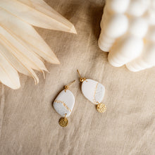 Load image into Gallery viewer, Organic Lightweight Dangle Earrings with Stainless Steel Ball Posts