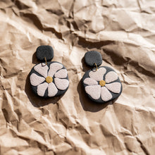 Load image into Gallery viewer, Textured Abstract Anemone Square Dangles