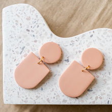 Load image into Gallery viewer, Geometric Neutral Minimal Statement Earrings (In multiple colours.)