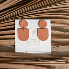 Load image into Gallery viewer, Geometric Neutral Minimal Statement Earrings (In multiple colours.)
