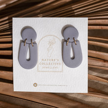 Load image into Gallery viewer, Handmade Minimal Neutral U-shape Dangle Earrings earrings (In multiple colours.)