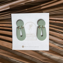 Load image into Gallery viewer, Handmade Minimal Neutral U-shape Dangle Earrings earrings (In multiple colours.)