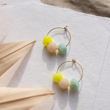 Load image into Gallery viewer, Beaded Hoop Earrings