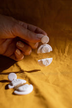 Load image into Gallery viewer, Unique Neutral Statement Golden Brass Sun Dangle Earrings