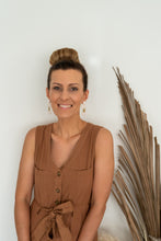 Load image into Gallery viewer, Unique Neutral Statement Golden Brass Sun Dangle Earrings