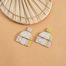 Load image into Gallery viewer, Bold funky arch dangle earrings
