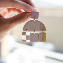 Load image into Gallery viewer, translucent clay earrings
