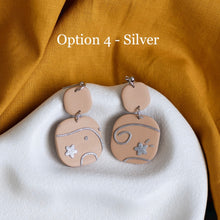 Load image into Gallery viewer, Silver Minimal Dangle Earrings
