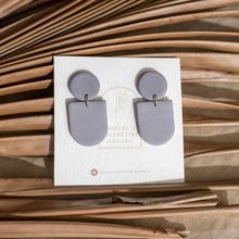 Load image into Gallery viewer, Geometric Neutral Minimal Statement Earrings (In multiple colours.)
